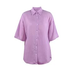 Purple Button Short Sleeve Shirt with Shorts Set Summer Shirt With Button Cuffs For Daywear, Summer Purple Shirt With Button Closure, Summer Purple Shirt For Daywear, Summer Daywear Purple Shirt, Purple Short Sleeve Work Shirt, Purple Short Sleeve Shirt For Work, Shorts Set, Shirt Sleeves, Short Sets