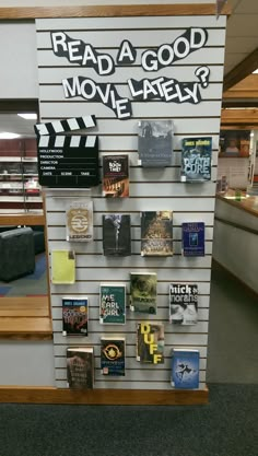 there is a sign that says read a good movie lately