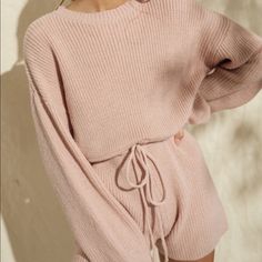 Pink Sweater Knit Romper. Keyhole Back Closure. Adjustable Waist. Spring Knitted Sweater For Loungewear, Tan Jumpsuit, High Neck Jumpsuit, Sweater Romper, Tie Dye Jumpsuit, Knit Romper, Wide Leg Romper, Petite Jumpsuit, Long Sleeve And Shorts