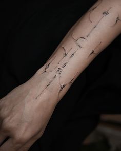 a person's arm with writing on it