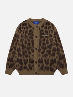 Top Streetwear Brand AelfricEden, Street fashion clothes shopping online, free shipping worldwide! Asian Street Fashion, Top Streetwear Brands, Aelfric Eden, Leopard Cardigan, Leopard Print Cardigan, Asian Street Style, Open Front Sweater, Clothes Shopping, Top Streetwear