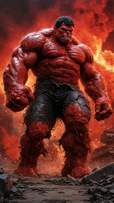 HULK Red Hulk Wallpaper, Red Hulk Marvel, Gamora Comic, Marvel Comics Characters Art, Wicked Wallpaper, Hulk 3, Marvel Comics Artwork