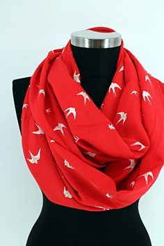 "Birds Infinity Scarf, Long Scarf, Circle Scarf, Women Scarf, Spring - Summer - Fall - Winter Fashion Perfect for women accessorize, daily usage scarf, suitable for every kind of clothes, keep you warm and look impressive, long scarf. The details: - Materials: Viscone soft fabric - Measurements: - Length: approx. 83 cm / 32\" (64\" in circumference) - Width: approx. 30 cm / 11\" (23\" in circumference) - Machine gentle cool wash with similar colours, Gentle Iron, Lay Flat To Dry, Do Not Wring Yo Fall Winter Fashion, Women Scarf, Winter Mode, Circle Scarf, Scarf Women, Kinds Of Clothes, Long Scarf, Infinity Scarf, Autumn Summer