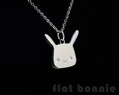 Cute rabbit necklace, Bunny charm, Rabbit jewelry, Cute animal lover gift, pet memorial touchstone, Cute Hypoallergenic Silver Charm Necklaces, Silver Kawaii Necklace For Gift, Silver Kawaii Necklace As Gift, Cute Hypoallergenic Charm Necklaces For Gifts, Cute Hypoallergenic Charm Necklace For Gift, Silver Bunny Design Jewelry For Gifts, Silver Bunny Design Jewelry Gift, Silver Jewelry With Bunny Design For Gift, Rabbit Necklace