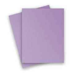 two sheets of purple paper on a white background