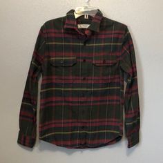 New Redwood Creek Plaid Shirt Youth Xs Boys Green Red Blue Yellow Long Sleeve Button Cotton Nwot Measurements: Armpit To Armpit = 19" Red Shirt With Snap Buttons For Fall, Red Fall Shirt With Snap Buttons, Winter Green Tops With Snap Buttons, Fall Red Shirt With Snap Buttons, Green Snap Button Shirt For Fall, Red Snap Button Top For Fall, Red Fall Top With Snap Buttons, Red Top With Snap Buttons For Fall, Casual Red Flannel Shirt With Buttons