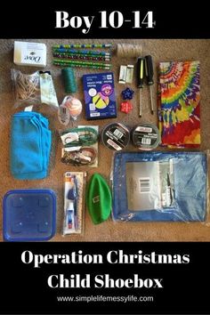 the contents of a child's christmas gift box