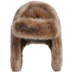 Shaggy Vegan Fur Trapper Hat. H1/T25 Fur Trapper Hat, Fur Trapper, Fawn Colour, Faux Fur Hat, Trapper Hat, Trapper Hats, Metallic Yarn, Fur Hat, Kids Outerwear