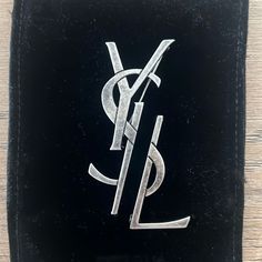 Silver Ysl Brooch. Adjustable Pin. Ys And L Can Be Pinned Separately For A Fashionable Look. Comes In Ysl Box. Ysl Brooches, Ysl Brooch, Ysl Box, Saint Laurent Jewelry, Jewelry Silver, Luxury Brands, Luxury Branding, Yves Saint Laurent, Brooches