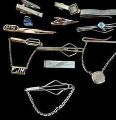 Vintage Lot 18  Mens Jewelry  Tie Clips  Track Page Views With Auctivas Counter    Exported By ExportYourStore :) SKU:Lot 18 Vintage Men's Jewelry Tie Clips* Tie Clips, Tie Tack, Tie Accessories, Suit And Tie, Men's Jewelry, Tie Clip, Vintage Men, Cufflinks, Mens Jewelry