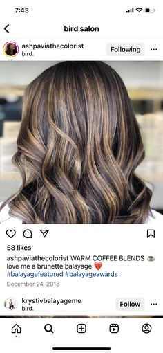 Dyed Natural Hair, Balayage Brunette, Blended Coffee, Balayage, Dye, Natural Hair Styles, Hair Color, Hair, Color