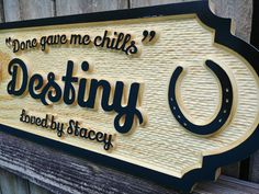 a wooden sign that says, one gave me chills'desity