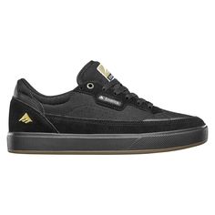 Product Description Emerica Skateboard Shoes Gamma G6 Black/Black The Gamma is a retro take on a skate shoe that is built to be durable to skate anything you desire. Featuring a triple stitched wrap around the toe cap with a rubber underlay for extra durability and it all sits on the tried and true Pour-In G6 Polyurethane. MADE FOR SKATEBOARDING. More Info BRAND Emerica MODEL Gamma G6 SIZE Choose From Drop Down Menu Above COLOR Black/Black CONDITION Brand New 17 years being eBay's premier skateb Black Sneakers With Vulcanized Sole For Skateboarding, Black Vulcanized Sole Sneakers For Skateboarding, Black Lace-up Skate Shoes For Skateboarding, Urban Black Skate Shoes For Skateboarding, Urban Black Skate Shoes, Skateboarding Sneakers With Gum Sole, Black Skate Shoes For Skateboarding, Skateboard Shoes, Skate Shoe