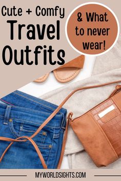 This post is all about airplane outfits and what to wear on a plane. Read all about travel outfits, flight outfits, and airport outfits. Learn more about comfy travel outfits at myworldsights.com