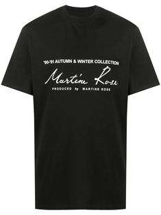 Rose Logo, Martine Rose, Winter Collection, Logo Print, Cotton T Shirt, Printed Cotton, Cotton Tshirt, Short Sleeves, Crew Neck