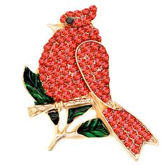 PRICES MAY VARY. This Cardinal-shaped brooch is suitable for all kinds of people who love Cardinals. The brooch pin is made of durable metal alloy, bright enamel and high quality rhinestones, is exquisite and catching people's eyes. The back of the brooch is equipped with a safety pin, which is easy to wear and not easy to fall. You can wear it on clothing, cap, hat, bags, scarves,and so on. A nice gift for teens, women and men on Birthday, Anniversary, Party, Celebration and other festivals. Holiday Red Brooch Jewelry, Red Holiday Brooch, Red Enamel Brooch For Gift, Red Enamel Brooch Gift, Novelty Brooch Jewelry Gift, Red Enamel Brooches As Gift, Red Enamel Brooches For Gift, Red Enamel Pin As Gift, Red Enamel Pin For Gift