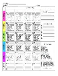 a printable chart with the words in different colors