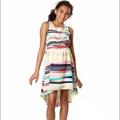 Paper Doll Tunic Style Dress - Girls 8 - Blue/Fuchsia - Nwt Armpit To Armpit: 13" Length: 31" 100% Polyester Stock: Similar Item Playful Sleeveless Dress For Spring Vacation, Playful Multicolor Sleeveless Summer Dress, Playful Multicolor Sleeveless Dress For Spring, Cute Multicolor Sleeveless Dress For Vacation, Playful Multicolor Sleeveless Sundress, Fun Pink Sleeveless Sundress, Paper Doll Dresses, Doll Dresses, Tunic Style