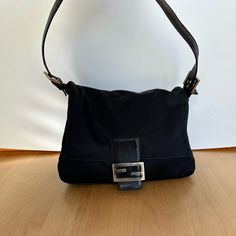 Questions? Leave A Comment Below! Vintage Fendi, Fendi Bags, Leave A Comment, Silver Color, Black Silver, Shoulder Bags, Fendi, Bag Lady, Shoulder Bag