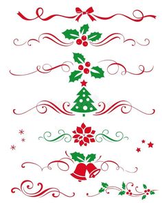 christmas decorations with holly leaves and bells on white background royalty photo - illustration stock image