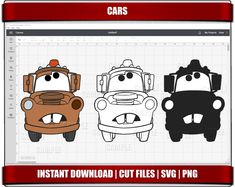 an image of cars on the webpage with text that reads instant cut files svg / png