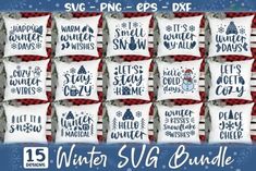 the winter svg bundle is available for purchase