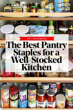 the best pantry staples for a well stocked kitchen