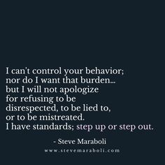 steve maraboli quote i can't control your behavior