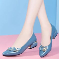 Kylethomasw Low Heel Elegant Blue Normal Leather Casual Shoes for Women 2024 Ladies Summer Footwear Pointed Toe Spring Luxury Brand Young 39 Please note: 1. The Size Mark On The shoes Is Chinese Size Number. 2. It is recommended that you choose the right size by measuring your foot length. 3. If your feet are fat or wide, it is recommended that you choose to increase 1-2 size. 4. If you have problem of the item, please contact us,We will answer you in detail after seeing your message. Heel heigh Blue Slip-on Heels For Office, Blue Slip-on Office Heels, Blue Leather Pointed Toe Flats, Blue Flats For Evening With Flat Heel, Blue Closed Toe Flats For Formal Occasions, Blue Patent Leather Heels For Work, Blue Slip-on Flats For Office, Blue Leather Low Heel Flats, Blue Low Heel Flats For Formal Occasions