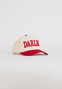 DARLIN'™ Snapback Cream/Red Texas Trucker Hat, Trendy Hats For Women, Red Trucker Hat, Country Concerts, Country Concert, Red Hat, Cute Hats