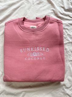 Ice Cream Pink Matching Logo Collection - Sunkissedcoconut Ice Cream Pink, Swim Jewelry, Luxury Paints, Blank Apparel, Blowout Sale, Logo Collection, Style Hoodie, Embroidered Sweatshirts, Christmas Shopping