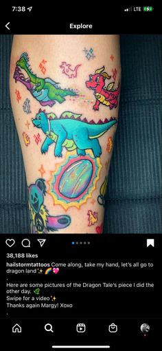 a person with tattoos on their legs