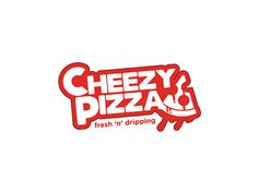 the logo for cheezy pizza fresh n'dripping