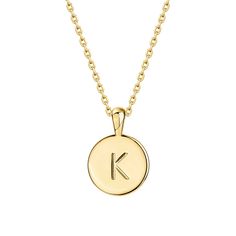 PRICES MAY VARY. Wearing an initial is a classic way to make a statement! Show off your first name, your new last name, ís name, or even alma mater! Our Alphabet Initial Pendant Necklace is 3/8" in Diameter and 18" with a 2" extender adjustable length with Lobster Clasp. Our 14K Yellow Gold Plating will ensure a very long lasting brilliant finish that is nickel free, lead free and hypoallergenic. ✦ 60-DAY GUARANTEE ✦ Your happiness is our number one priority. To ensure your complete satisfaction Classic Personalized Name Necklace, Classic Nameplate Necklaces, Classic Initial Necklace As A Gift, Classic Monogram Initial Necklace In Yellow Gold, Classic Yellow Gold Monogram Initial Necklace, Classic Monogram Initial Necklace For Anniversary, Classic Nameplate Initial Necklace As Gift, Classic Round Initial Necklace For Personalized Gift, Classic Monogram Initial Necklace