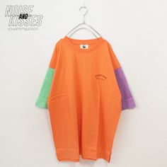 M: length 76cm width 63cm shoulder 62cm sleeve 26cmL: length 78cm width 65cm shoulder 64cm sleeve 27cm 100% cotton Oversized Orange Summer T-shirt, Oversized Harajuku Cotton T-shirt, Harajuku Style Oversized Cotton T-shirt, Oversized Harajuku T-shirt With Crew Neck, Oversized Harajuku Style Short Sleeve Tops, Oversized Orange T-shirt For Streetwear, Oversized Multicolor Screen Print T-shirt, Cute Cotton Color Block Top, Cute Oversized T-shirt For Streetwear