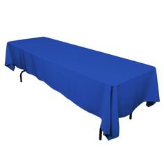 a blue tablecloth on a white background