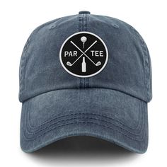 Par-Tee Time Washed Dad Hat Attention golf lovers! Our "Washed Dad Hat" is perfect for your next tee time or a few brews after a round. But this hat isn't just for Dad's out there. This beauty can be worn by anyone who wants to protect their head out on the course from the sun's rays. Features a custom printed leatherette patch on the front of a pigment-dyed relaxed hat that's been washed for a worn out look and feel. Also comes with an adjustable self fabric strap so it can fit just about every Casual Dad Hat With Curved Brim For Golf, Cotton Golf Cap, Casual Cotton Baseball Cap For Golf, Casual Golf Trucker Hat With Curved Brim, Casual Trucker Hat With Curved Brim For Golf, Casual Curved Brim Trucker Hat For Golf, Relaxed Hat, England Fans, England Football