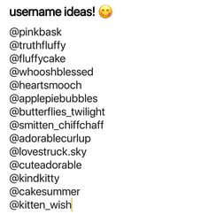 USERNAME IDEAS! Indie Username Ideas, Kpop Instagram Username Ideas, Cringe Usernames, Lyrics Username Ideas, Telegram Username Ideas, Tumblr Usernames Ideas, Fake Account Name Ideas, Soft Username Ideas