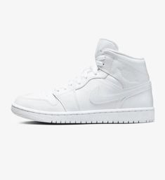 Nike Women's Jordan 1 Mid White Shoes DV0991-111 | eBay Air Jordan 1 Mid Women, White Jordan Shoes, Air Jordan 1 White, Air Jordan 1 Mid White, Nike Jordan 1 Mid, Jordan 1 Mid White, White Outfits For Women, Jordan Logo, White Sneakers Women