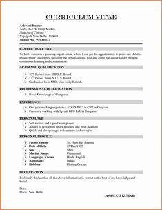 the basic resume format for students with no work experience, it is easy to use