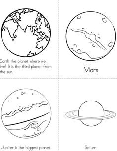 the planets worksheet for kids to learn how to draw them and color it