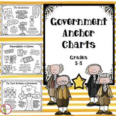 an anchor chart with two people standing next to each other and the words government anchors on it