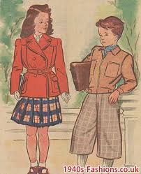 Jackets for both...shorts on the boy. (U.K.) Outfits For Kids, Period Clothing, Retro Kids, Period Outfit, Rosie The Riveter, Vintage Inspiration, Grandparents Day