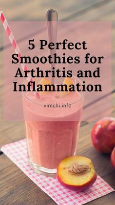 5 Smoothies for Arthritis and Inflammation to Try Inflammation Smoothie, Low Inflammation Diet, Inflammation Diet Recipes, Healing Smoothie, Inflammation Foods, Healthy Juicer Recipes, Healthy Juice Drinks, Anti Inflammation Recipes, Herbal Remedies Recipes