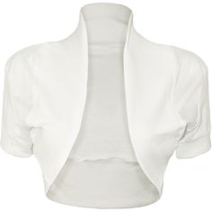 Cher Short Sleeved Bolero Shrug ($12) ❤ liked on Polyvore featuring outerwear, white, jackets, short sleeve shrug, shrug cardigan, white shrug, short sleeve shrug cardigan and white cotton shrug Weird Outfits, Short Sleeve Shrug, White Bolero, White Shrug, Sleeve Bolero