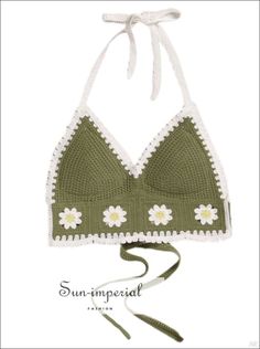 Women Crochet Boho Beach Halter Tank Top Sun-Imperial United States Trendy Summer Crochet Top With Crochet Trim, Trendy Crochet Top With Crochet Trim For Summer, Green Crochet Beachwear Top For Spring, Green Summer Crochet Top For Vacation, Green Crochet Top For Beachwear In Spring, Green Crochet Top For Spring Beachwear, Trendy Crochet Beach Top For Summer, Trendy Summer Crochet Top For Beach, Trendy Crochet Top For Summer Beach