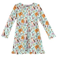 Can You Say Mama? | Bamboo Ruffle Gown | Presale Playful Cotton Loungewear Dress, Fun Long Sleeve Sleepwear For Pajama Party, Playful Cotton Dress For Pajama Party, Cute Long Sleeve Dresses For Pajama Party, Cute Long Sleeve Sleep Dresses, Playful Long Sleeve Dresses For Sleepover, Casual Long Sleeve Dresses For Pajama Party, Casual Long Sleeve Bedtime Dress, Lounge Dresses