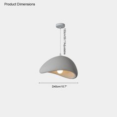 the product is shown with measurements for the light fixture and its size, as well as how