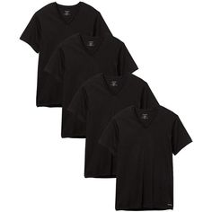 Calvin Klein 4 Pack T Shirts Options : Black Necklines : V-Neck Fit : Classic Fit 100% Cotton Everyday Comfort & Softness Signature Calvin Klein Logo ! Black Cotton V-neck T-shirt, Black Cotton V-neck Shirt, Black V-neck Shirt With Relaxed Fit, Black Relaxed Fit V-neck Shirt, Calvin Klein Black Cotton Tops, Mens Golf Fashion, Calvin Klein Shirt, Calvin Klein Swimwear, Long Summer Dresses Maxi