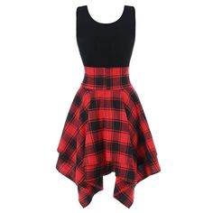 Dress For Woman Elegant Lace Up Party Dresses Women Summer Preppy Cross Up Plaid Mini Holiday Gothic Party Dresses Women, Half Sleeve Dress, Single Dress, Casual Dresses Plus Size, Outfits Streetwear, Up Party, Goth Dress, High Waist Dress, Dress For Woman